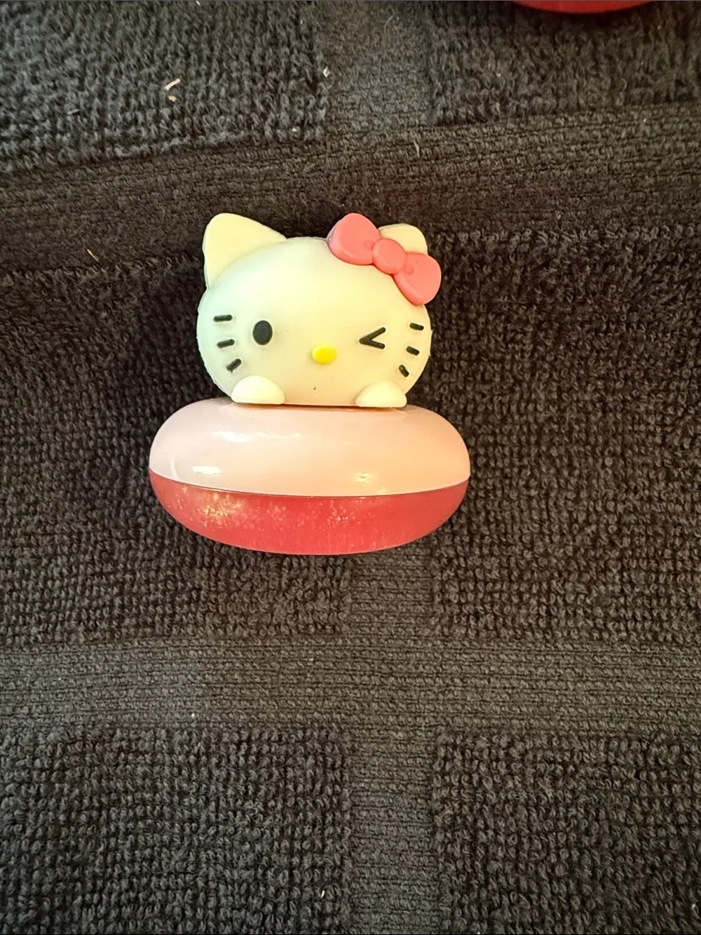 Hello Kitty Pink Bow Lip Balm with Pale Pink and Coral Base